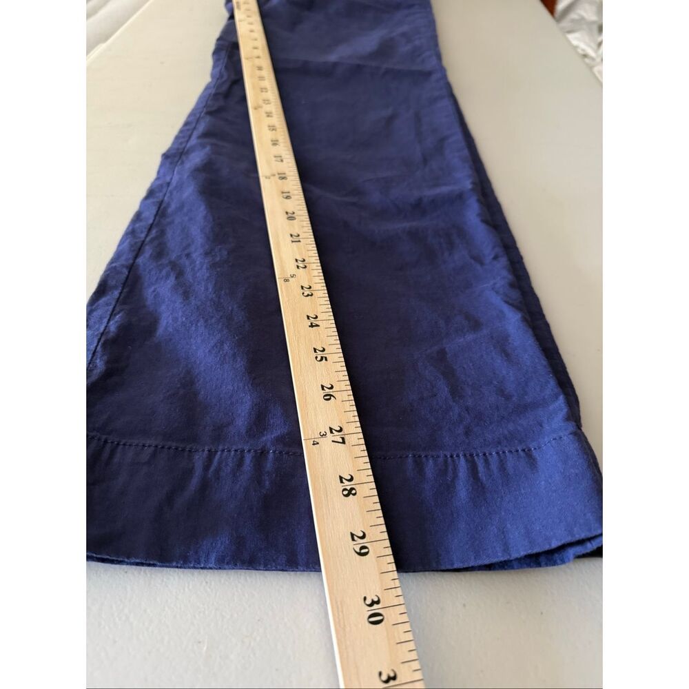 J.Crew Wide Leg Linen Blend Pants Women’s 27 Blue Patch Pocket High Rise - Picture 9 of 13